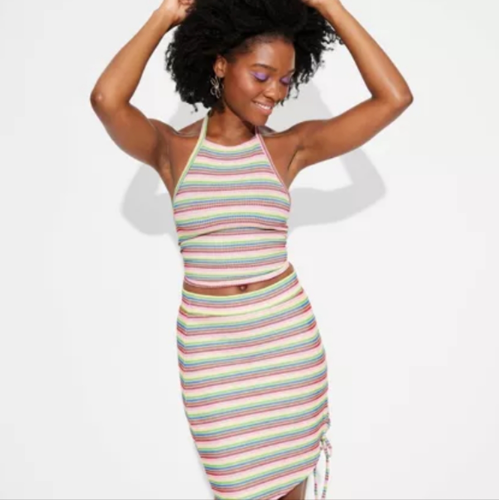 Pride Adult Halter Top and matching skirt.